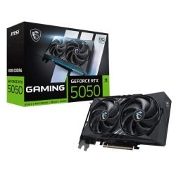 MSI - MSI RTX5050 8G GAMING OC, PCIe5, 8GB DDR6, HDMI, 3 DP, 2647MHz Clock, Overclocked