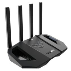 ASUS - Asus (TUF-BE3600) TUF Gaming BE3600 Dual Band Wi-Fi 7 Gaming Router, 2.5G WAN, 4x GB LAN, 4K-QAM Modulation, AiMesh