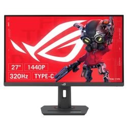 ASUS - Asus 27" ROG STRIX USB Type-C HDR Gaming Monitor (XG27ACMS), Fast IPS, 2560 x 1440, 0.3ms, 320Hz, ELMB SYNC, G-Sync, VESA